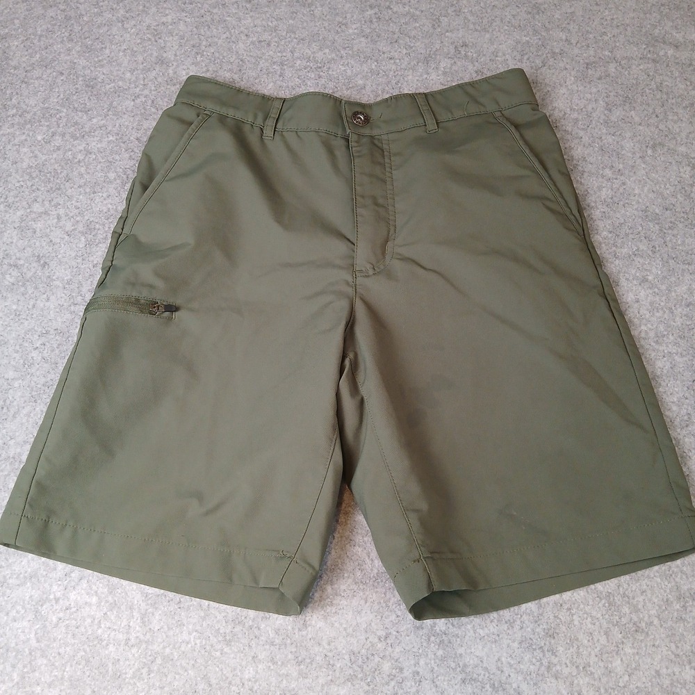 Gerry Shorts Mens 30 Performance Cargo Olive Green Lightweight Zip Pockets EUC